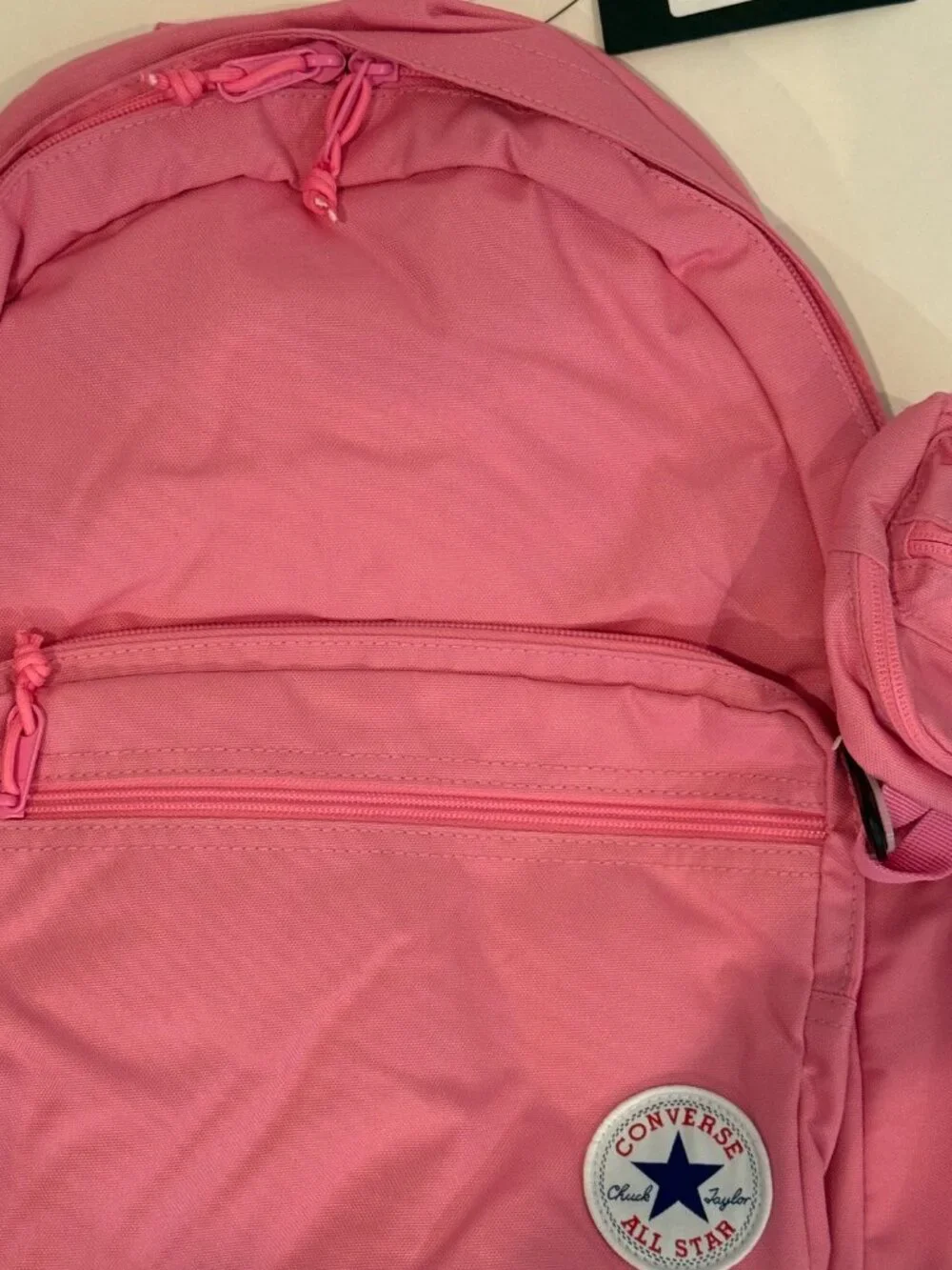 Converse 18'' Go 2 Backpack, pink, bottle holder, laptop case, keychain